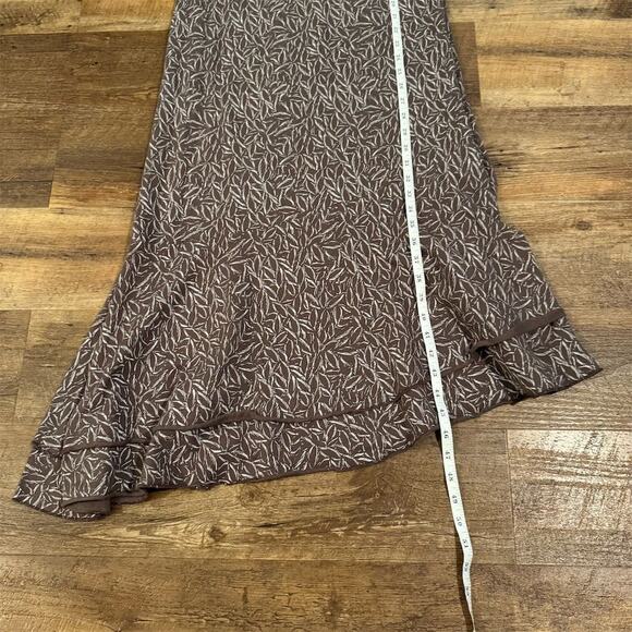 Fresh Produce Asymmetrical Brown Midi Sundress Ruffle Hem S Beach Resort USA - Picture 4 of 8